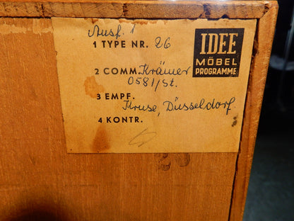 Mid-Century Eckschrank aus den 1950er Jahren - Teakholz