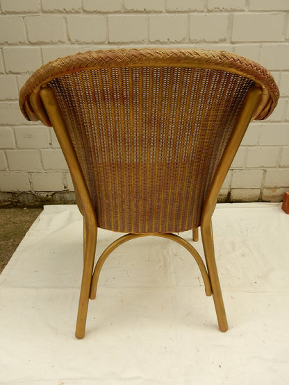Original Lloyd Loom Sessel Rückansicht