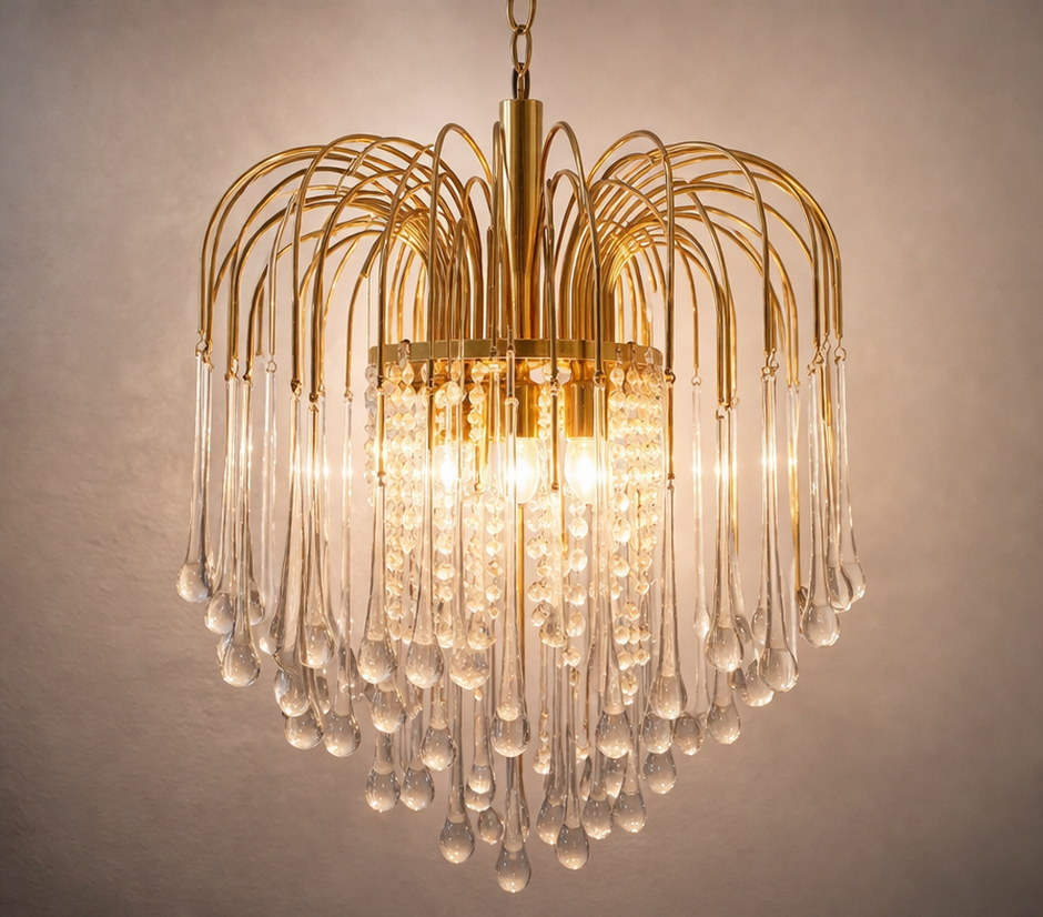 Kristallglas Kronleuchter - Muranoglas Tropfen Design