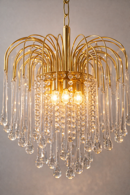 Kristallglas Kronleuchter - Muranoglas Tropfen Design