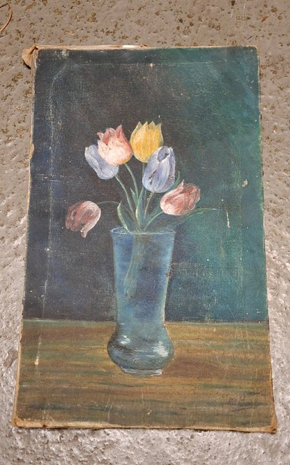 Arthur Bankwitz Tulpenstillleben 1945 Gesamtansicht