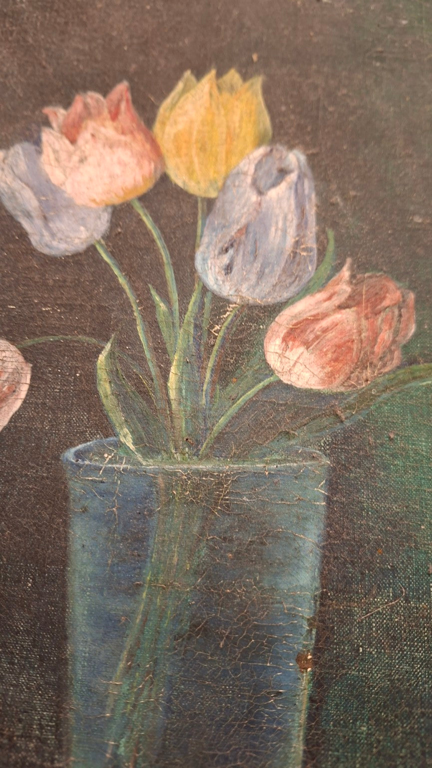Arthur Bankwitz Tulpenstillleben 1945 – Detailaufnahme 6