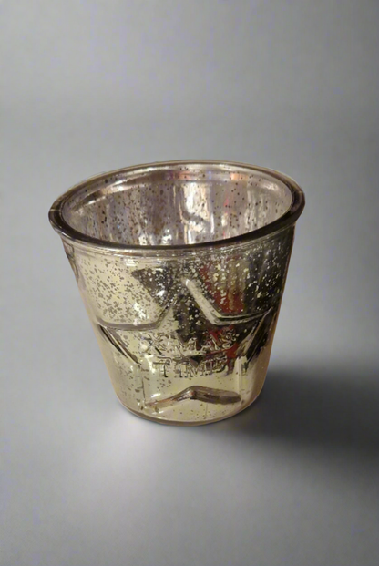 Großes Glas-Windlicht / X-Mas