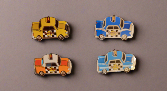 Retro Hard Rock Café L.A. Taxi Pins Set (4 Stk.)