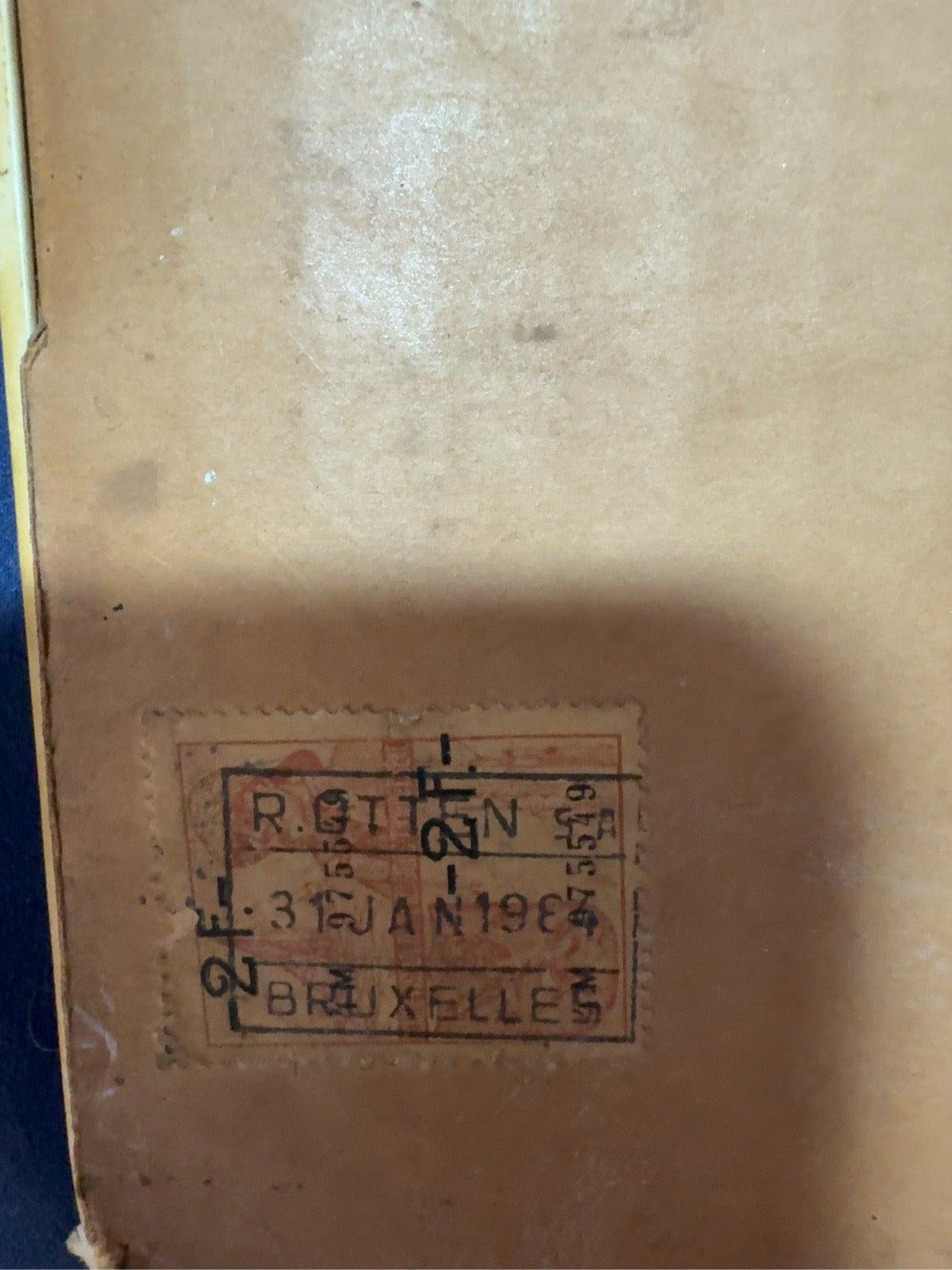 Originales BAF Extra Fine Bierreklameschild – Belgien – ca. 1950/60 – 34 × 24 cm - Artikelbild von Fummel & Gedöns Secondhand-Store