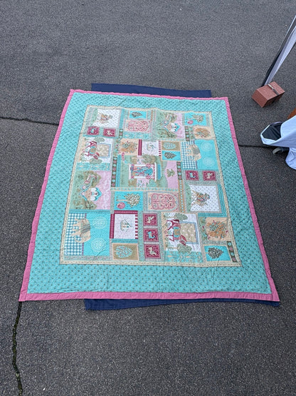 Bassetti Granfoulard Tagesdecke mit Elefanten und Pferden, Gesamtansicht