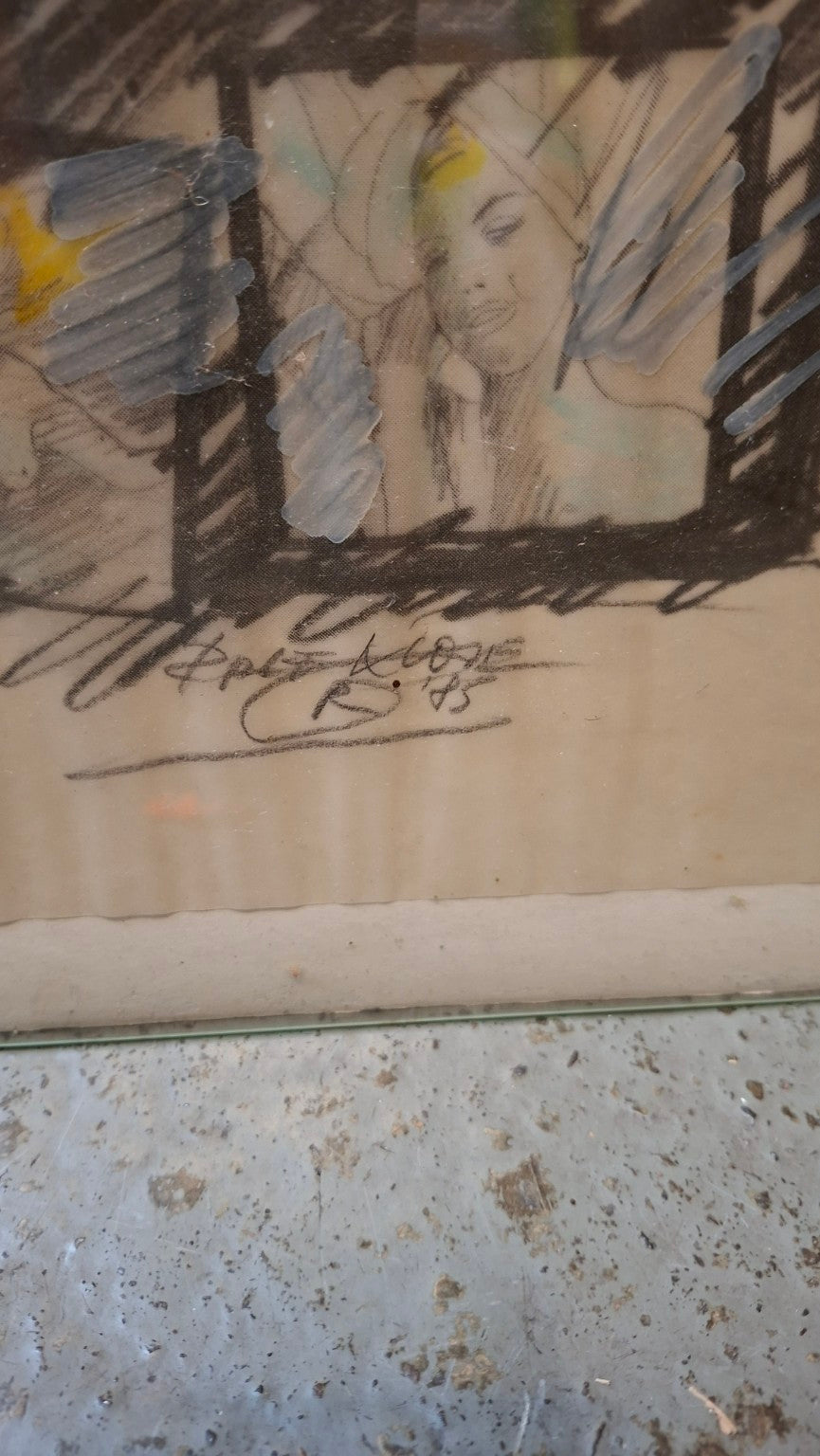 Fritz Klohe – Detail der handschriftlichen Signatur und Datierung