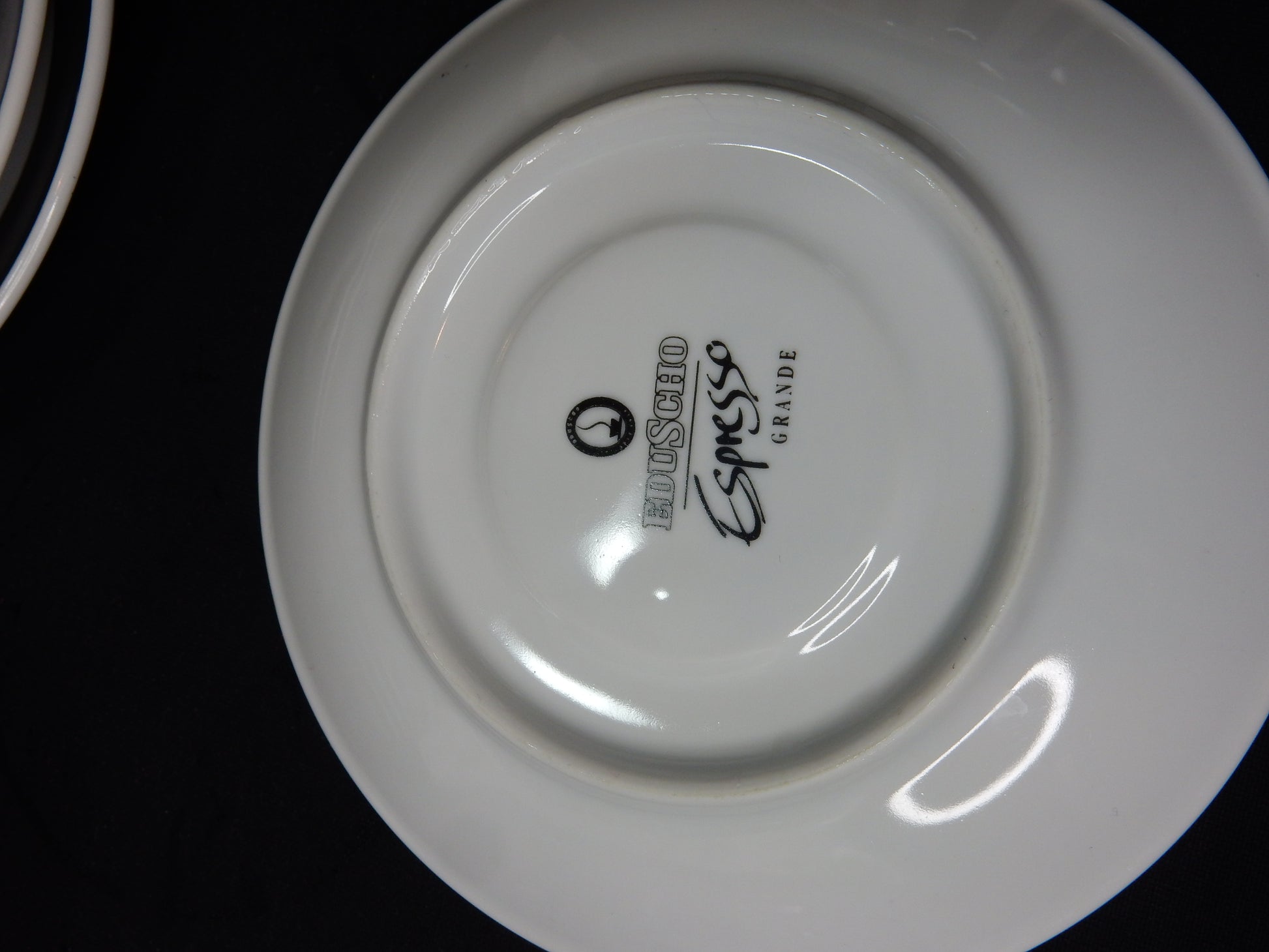 Eduscho &quot;Espresso Grande&quot; Service - 3 Tassen / 3 Untertassen (Set) - Artikelbild von Fummel & Gedöns Secondhand-Store