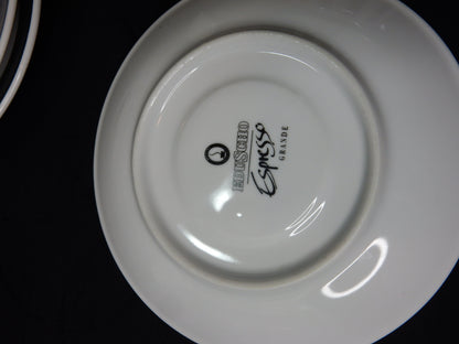 Eduscho "Espresso Grande" Service - 3 Tassen / 3 Untertassen (Set)