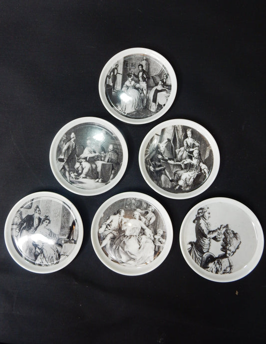 Fürstenberg Porzellan Sammelteller  „Sammlung Schwarzkopf“ (6er-Set)