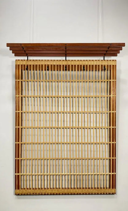 Dänische Wandgarderobe im Mid-Century-Stil - Teakholz