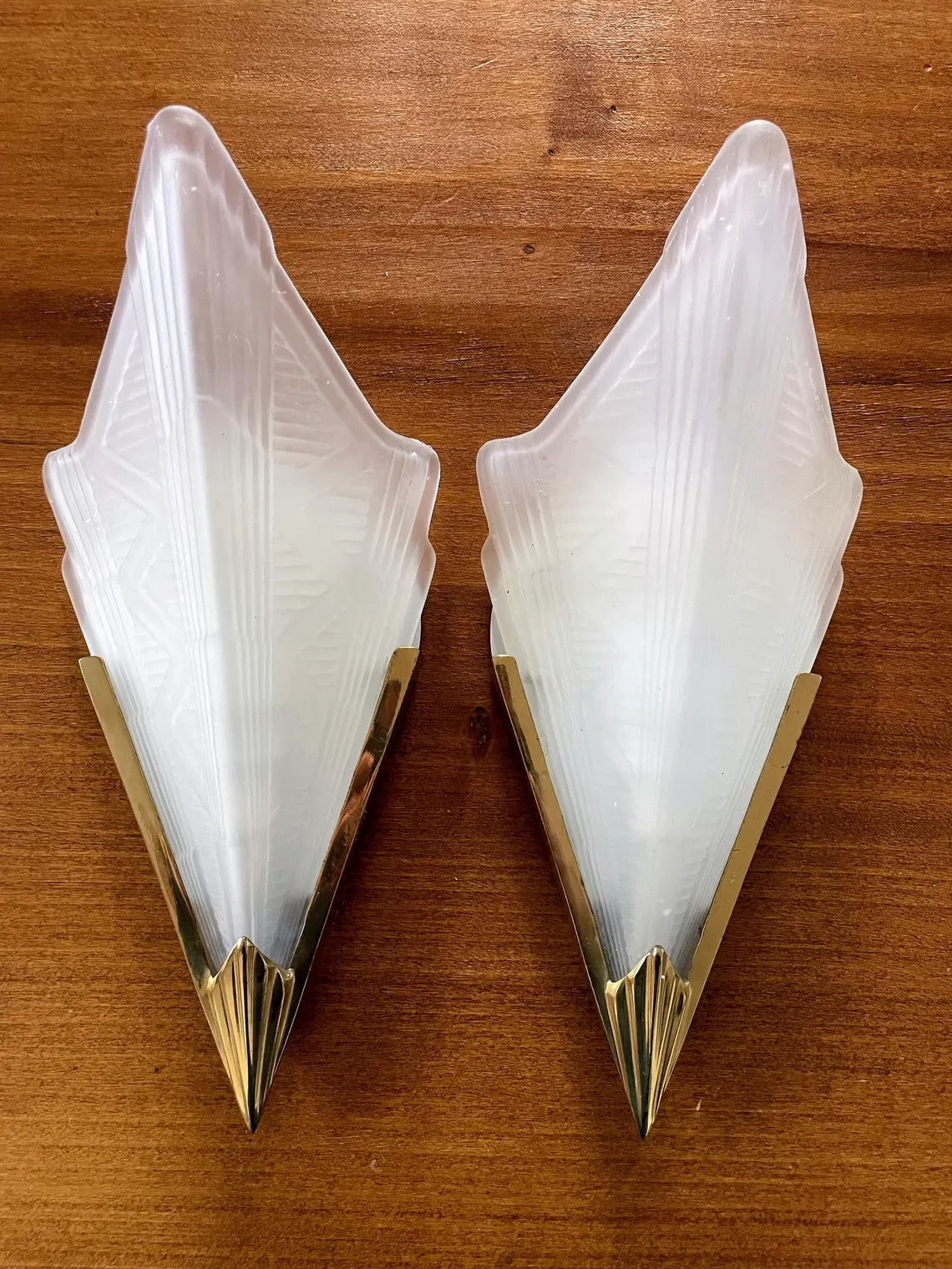 Art Déco Wandleuchte - 2er Set - Artikelbild von Fummel & Gedöns Secondhand-Store