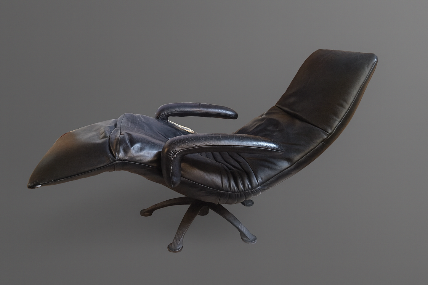 JORI Yoga Relaxsessel Leder Schwarz – Mono-Move