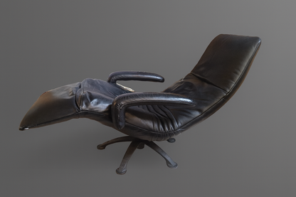 JORI Yoga Relaxsessel Leder Schwarz – Mono-Move