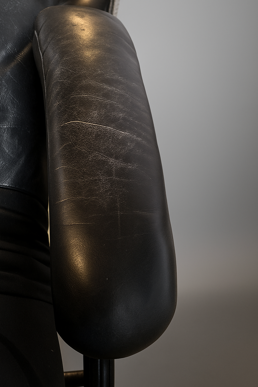 JORI Yoga Relaxsessel Leder Schwarz – Mono-Move - Artikelbild von Fummel & Gedöns Secondhand-Store