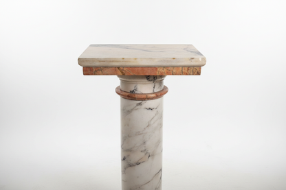 Große italienische Marmorsäule – Arabescato & Breccia Pernice – 108 cm