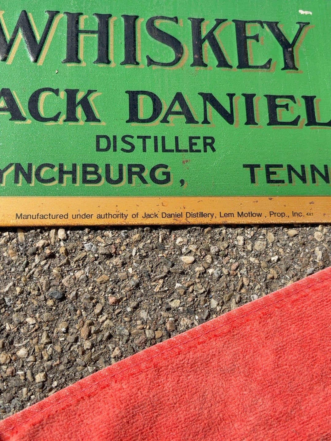 Jack Daniel’s Old No. 7 Blechschild spätes 20. Jh. – 44 × 29 cm - Artikelbild von Fummel & Gedöns Secondhand-Store