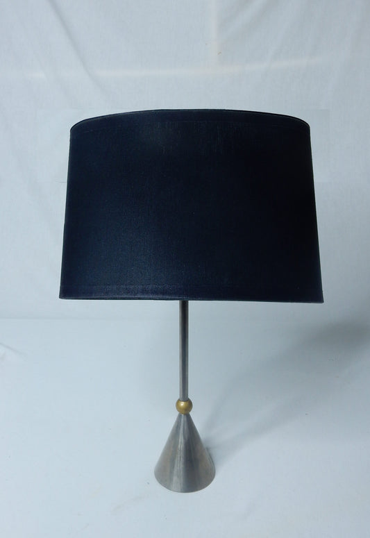Lampenschirm oval klein für Tischlampe - E27 - schwarz