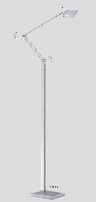 Paul Neuhaus FUTURA 313-55 LED-Stehleuchte – silber, 165 cm - Artikelbild von Fummel & Gedöns Secondhand-Store