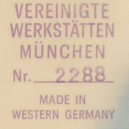 Original Mid-Century Wandspiegel – Vereinigte Werkstätten München Nr. 2288