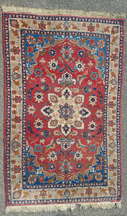 Handgeknüpfter Perserteppich Isfahan-Stil – Iran – 100 × 166 cm