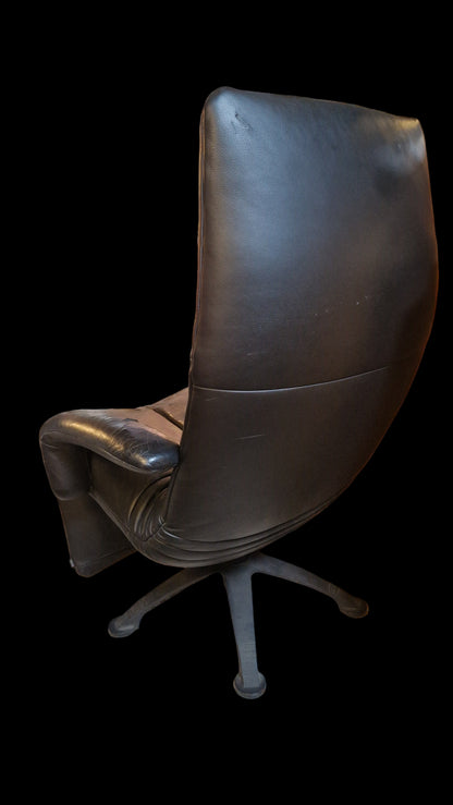 JORI Yoga Relaxsessel Leder Schwarz – Mono-Move