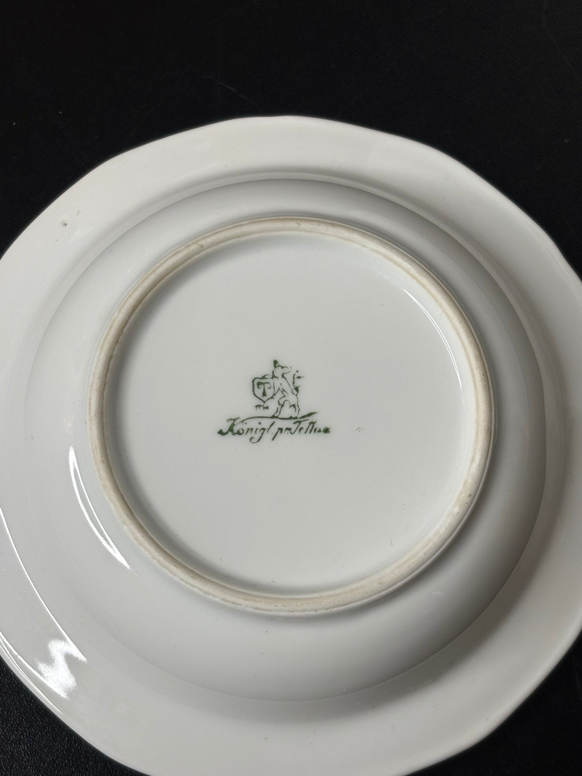 Vintage RÖNTGEN Werbeaschenbecher – Königlich Tettau Porzellan - Artikelbild von Fummel & Gedöns Secondhand-Store