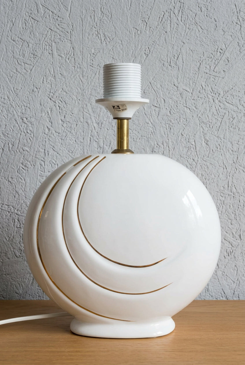 Vintage ARO Keramik-Tischlampe mit Golddekor – 1970er Jahre - Artikelbild von Fummel & Gedöns Secondhand-Store