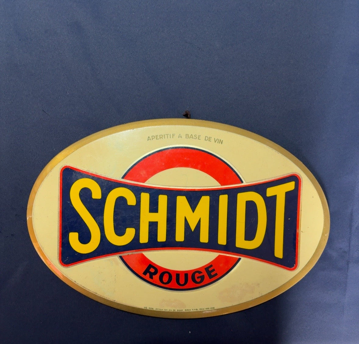 Vintage Schmidt Rouge Werbeschild, Vorderseite