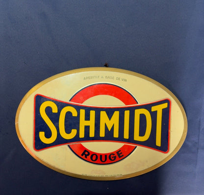 Vintage Schmidt Rouge Werbeschild, Vorderseite