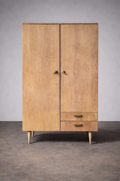 Mid-Century Kleiderschrank aus Holz