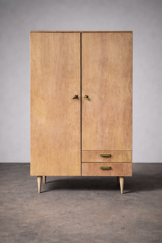 Mid-Century Kleiderschrank aus Holz