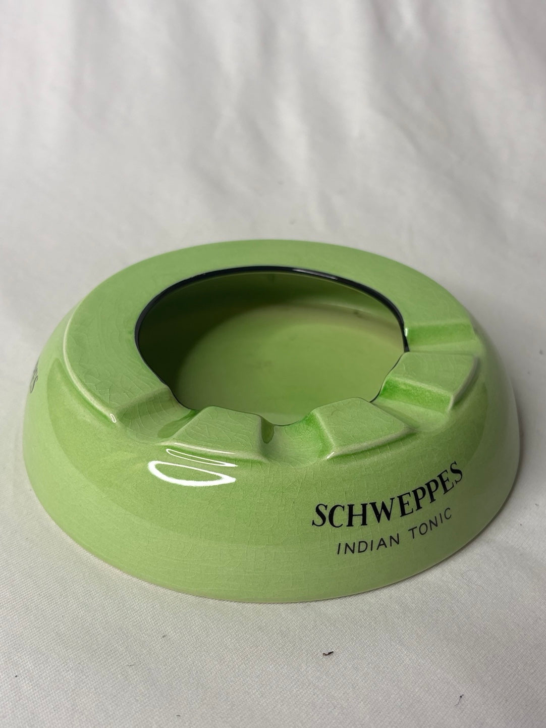 Vintage Schweppes Indian Tonic Aschenbecher von Carlton Ware