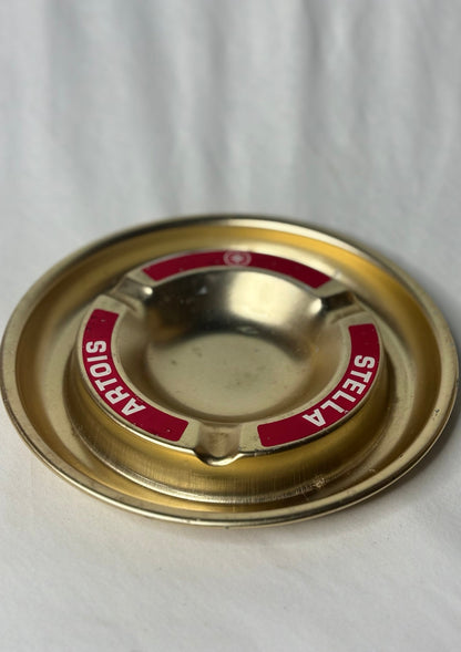 Vintage Stella Artois Werbe-Aschenbecher aus Metall, Ansicht 1