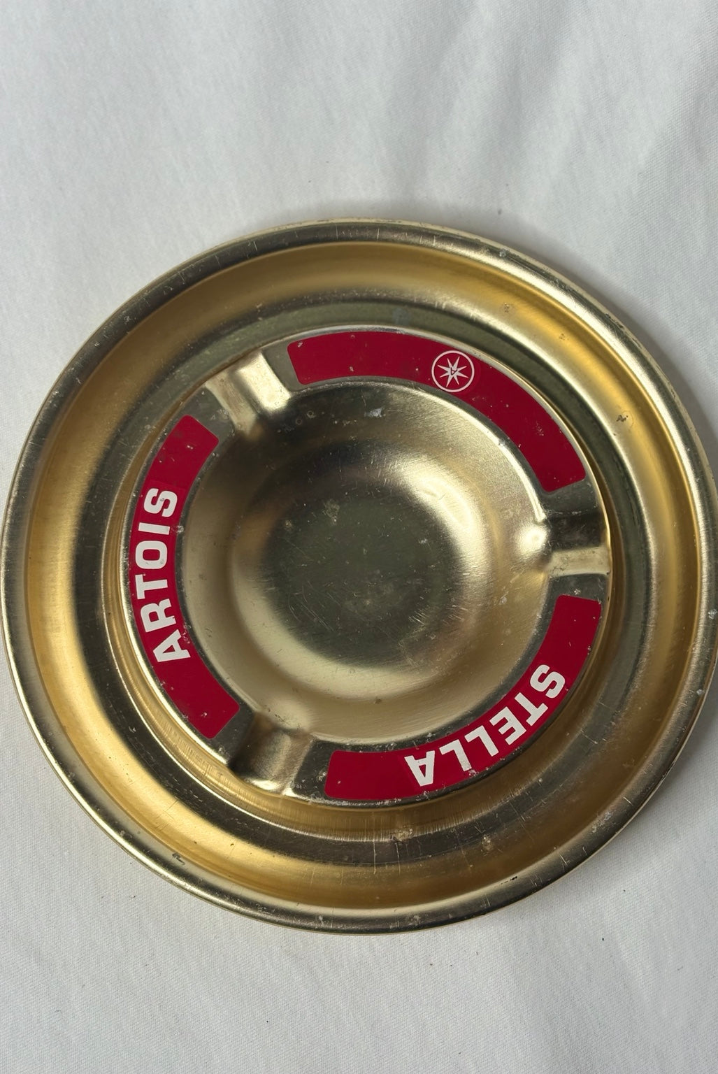 Vintage Stella Artois Werbe-Aschenbecher aus Metall, Ansicht 2