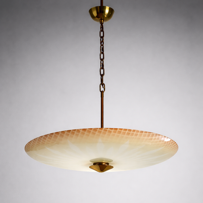 Italienische Mid-Century Deckenleuchte Tellerleuchte - Space Age