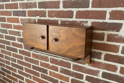 Mid-Century Küchen-Hängeschränkchen - mit Handtuch-Stange