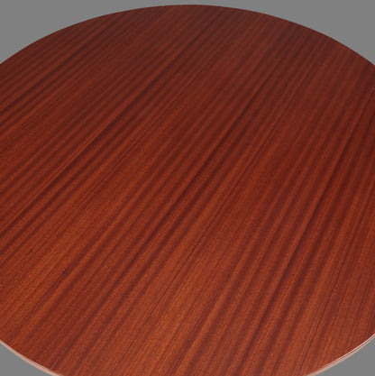 Runder Biedermeier-Wohnzimmertisch, Mahagoni furniert