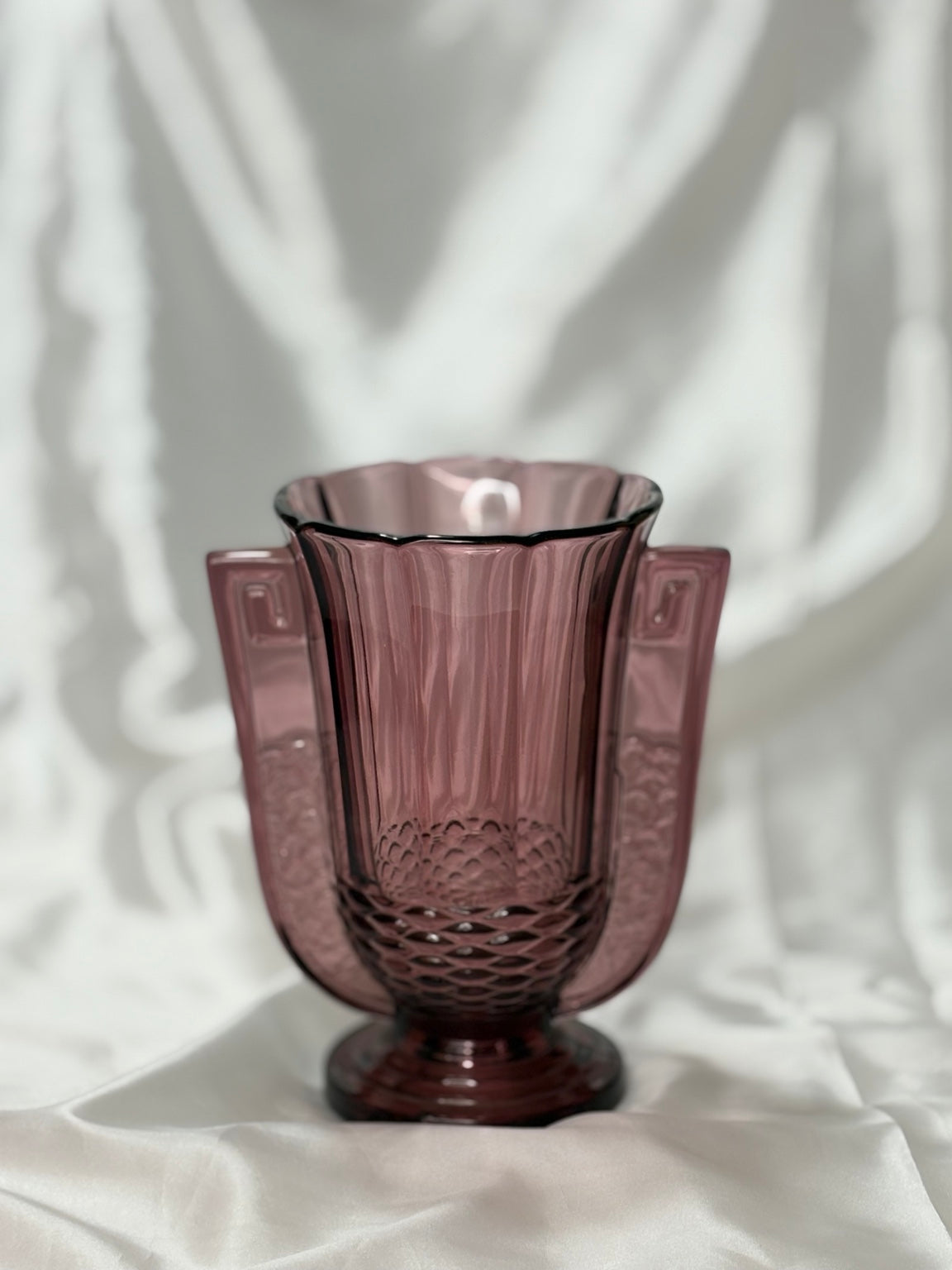 Val Saint Lambert Luxval „Roméo“ Art-Déco-Vase – Rosaline, Belgien um 1935 - Artikelbild von Fummel & Gedöns Secondhand-Store