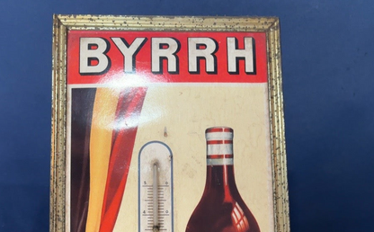 Vintage BYRRH Werbethermometer – französische Reklame – 1950er Jahre – 34 cm