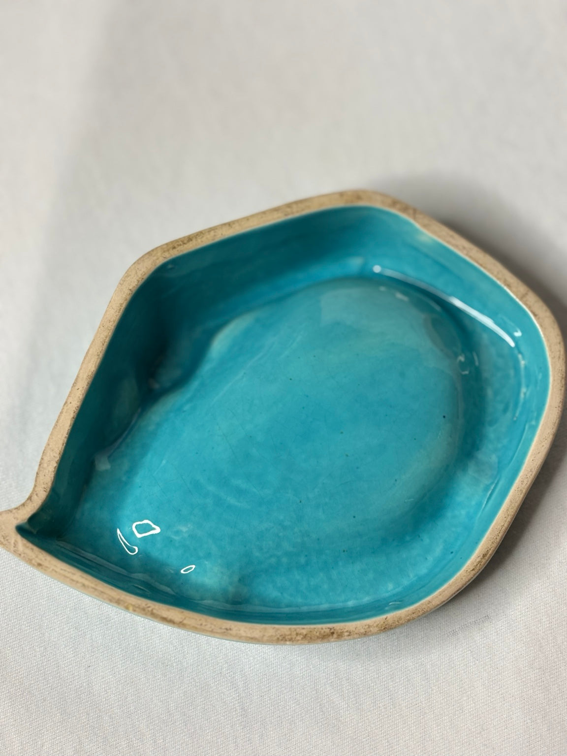 Vintage Keramik-Aschenbecher in Entenform – Türkis - Artikelbild von Fummel & Gedöns Secondhand-Store