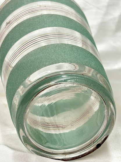 Boden der Vintage Glasvase aus Klarglas