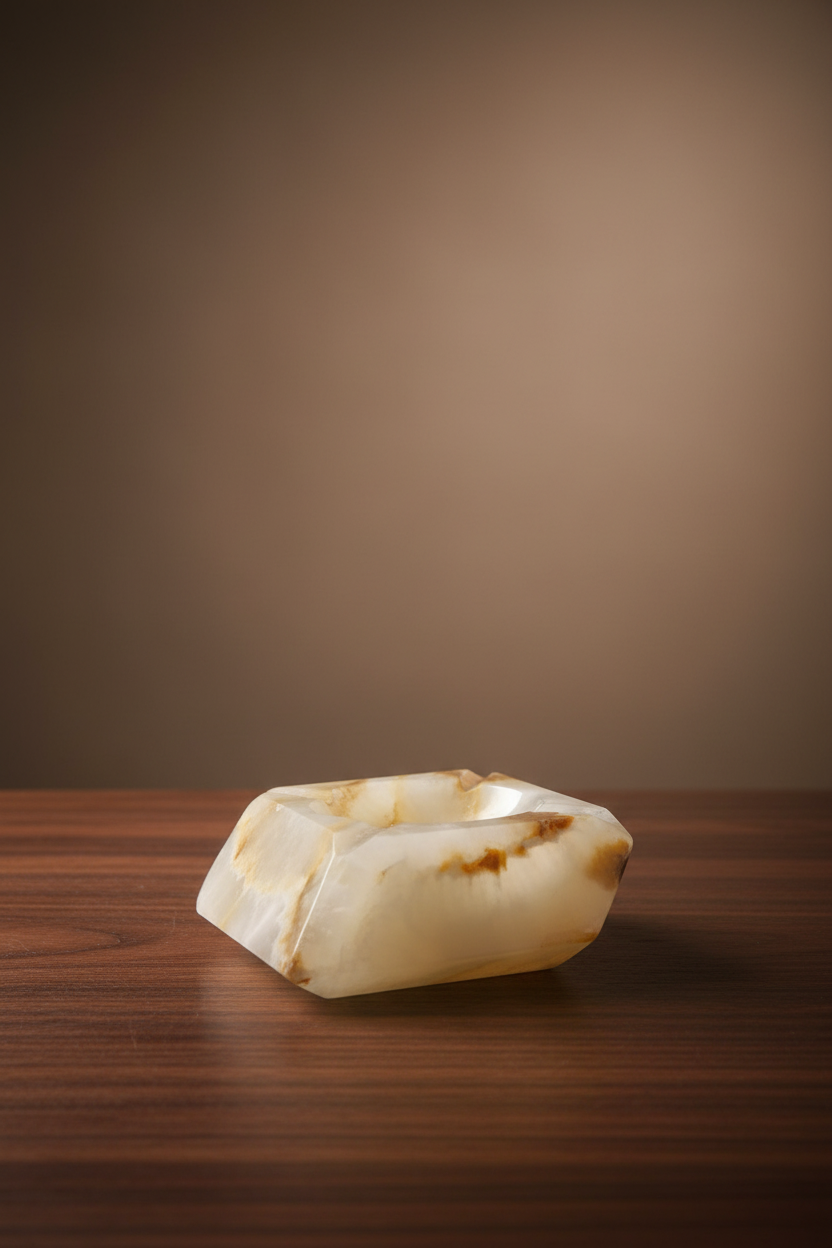Vintage Onyx-Aschenbecher