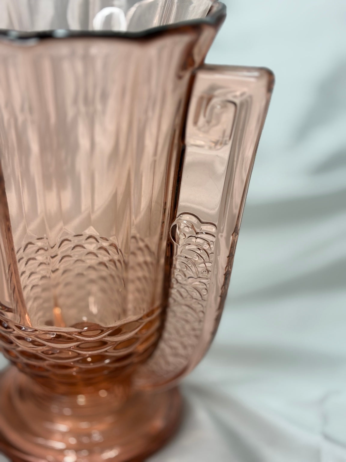 Val Saint Lambert Luxval „Roméo“ Art-Déco-Vase – Rosaline, Belgien um 1935 - Artikelbild von Fummel & Gedöns Secondhand-Store