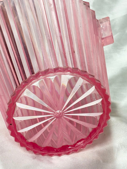 Vintage rosa Acryl Eiskübel – Bodenansicht