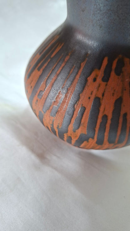 Vintage Keramikvase W. Germany 564-22 Glasurdetail